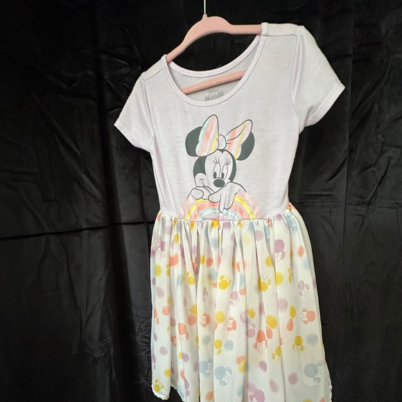 Disney Junior, Minnie Rainbow Glitter Dress, size 4t - Picture 1 of 4